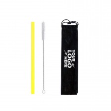 Silicone Drinking Straw Set